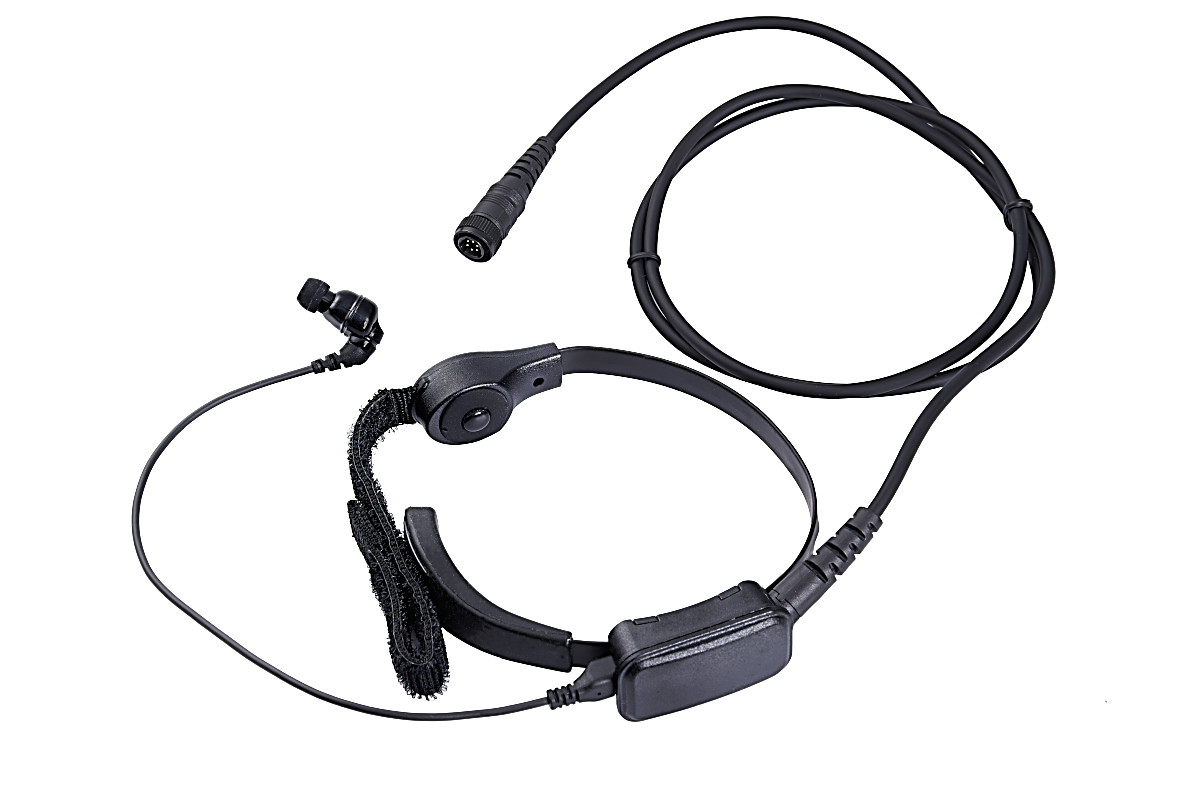 骨伝導咽喉マイク&イヤホン(PTT無し)